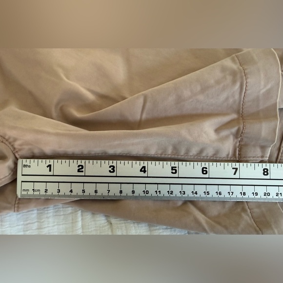 🌅 EUC: AG Adriano Goldschmied Wanderer Shorts 31R Sulfur Dune Rose Slim Trouser - Picture 11 of 13